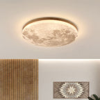 Modern Wood Flush Mount Ceiling Light With Selectable White Light — Greenwich Home & Living