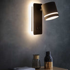 Modern Metal Wall Sconce for Bedroom and Living Room in Black — Greenwich Home & Living