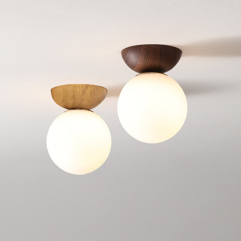 Modern Wood and Glass Pendant Light With Warm LED Glow — Greenwich Home & Living
