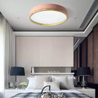 Scandinavian Wood Flush Mount Ceiling Light for Living Room — Greenwich Home & Living