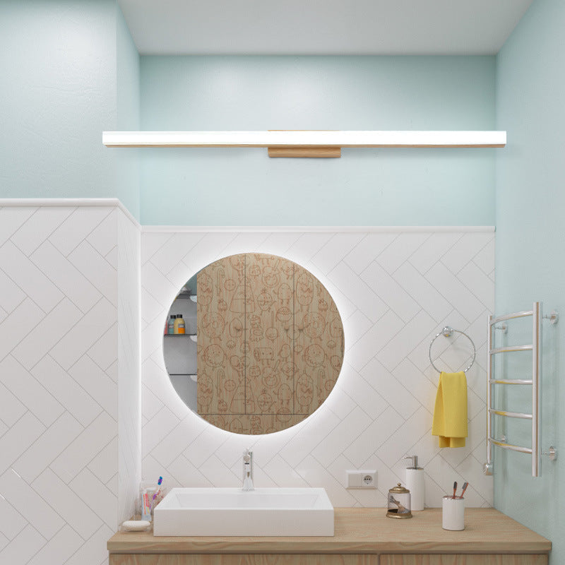 Modern Wood Wall Sconce With Acrylic Glow — Greenwich Home & Living