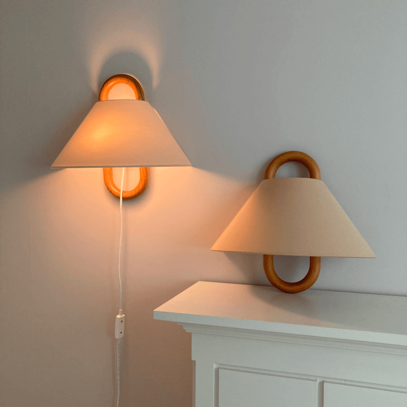 Modern Wood Wall Sconce With Warm LED Glow — Greenwich Home & Living