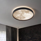 Modern Metal Flush Mount Ceiling Light With Remote Dimming — Greenwich Home & Living