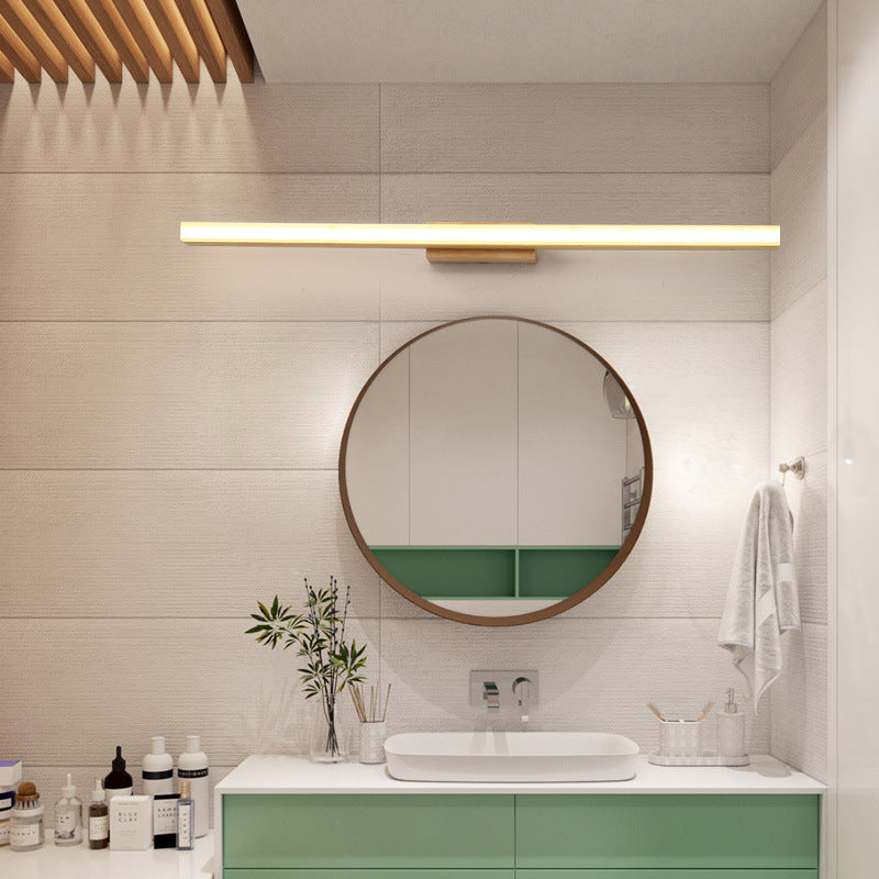 Modern Wood Wall Sconce With Acrylic Glow — Greenwich Home & Living