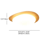 Modern Wood Flush Mount Ceiling Light With Stepless Dimming — Greenwich Home & Living