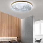 Modern Wood Flush Mount Ceiling Light With Selectable White Light — Greenwich Home & Living