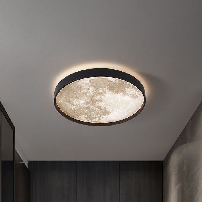 Modern Metal Flush Mount Ceiling Light With Remote Dimming — Greenwich Home & Living