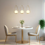 Modern Aluminum Pendant Light With Dual-Color LED for Dining Room in Style D - 22 cm (9″) × 39 cm (15″) × 15 cm (6″) — Greenwich Home & Living