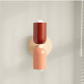 Modern Ceramic Wall Light for Living Room and Bedroom in Red/Salmon/Beige — Greenwich Home & Living