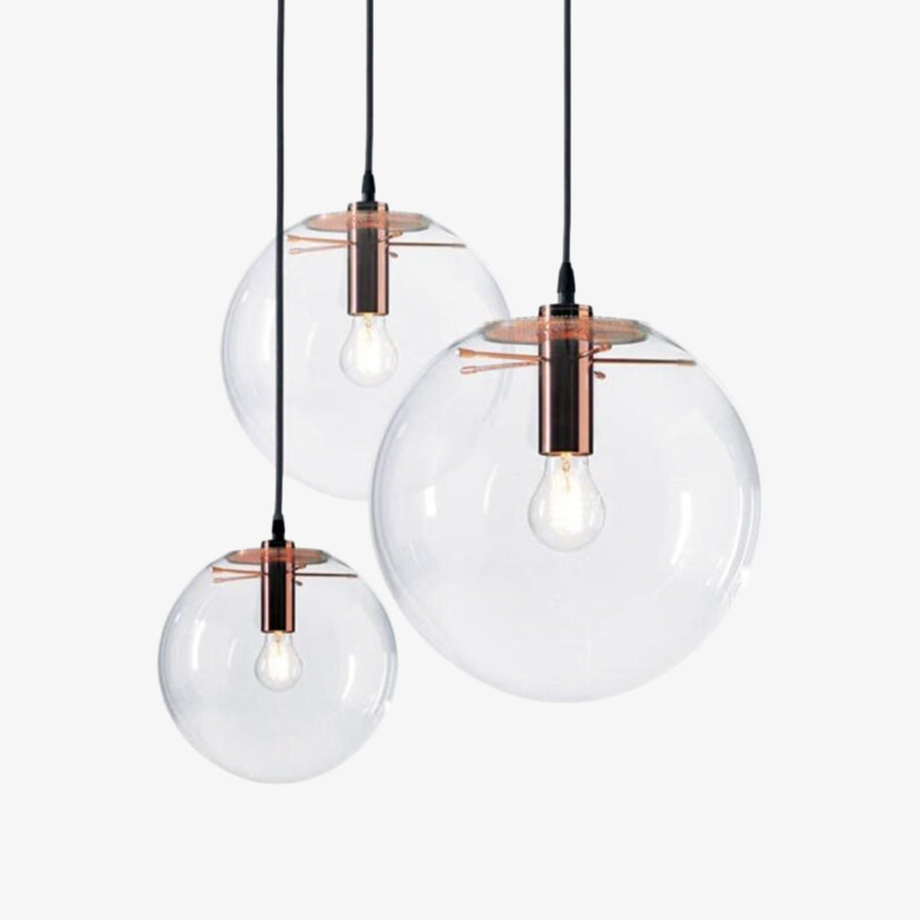 Modern Glass Pendant Light With Warm White Glow for Dining Room — Greenwich Home & Living