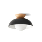 Contemporary Metal Bowl Ceiling Light for Living Room and Bedroom in Black — Greenwich Home & Living