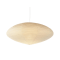 Bohemian Rattan Pendant Light With Xuan Paper Shade for Living Room in White — Greenwich Home & Living