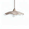 Minimalist Concrete Pendant Light With Warm White LED for Dining Room in White — Greenwich Home & Living