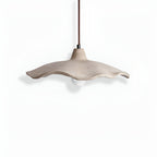 Minimalist Concrete Pendant Light With Warm White LED for Dining Room in White — Greenwich Home & Living