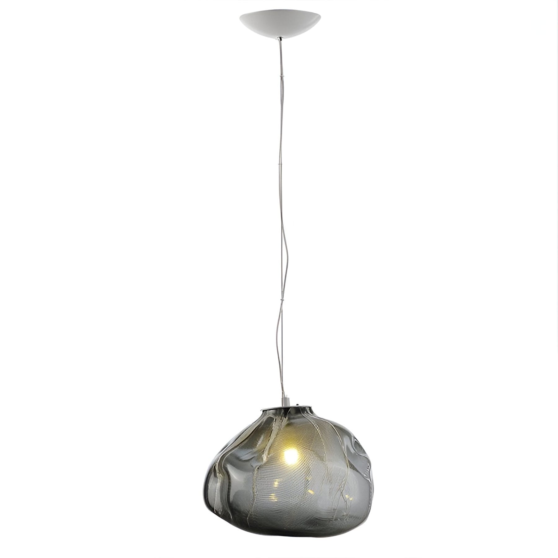 Contemporary Glass Pendant Light With Warm White Glow for Living & Dining Rooms — Greenwich Home & Living