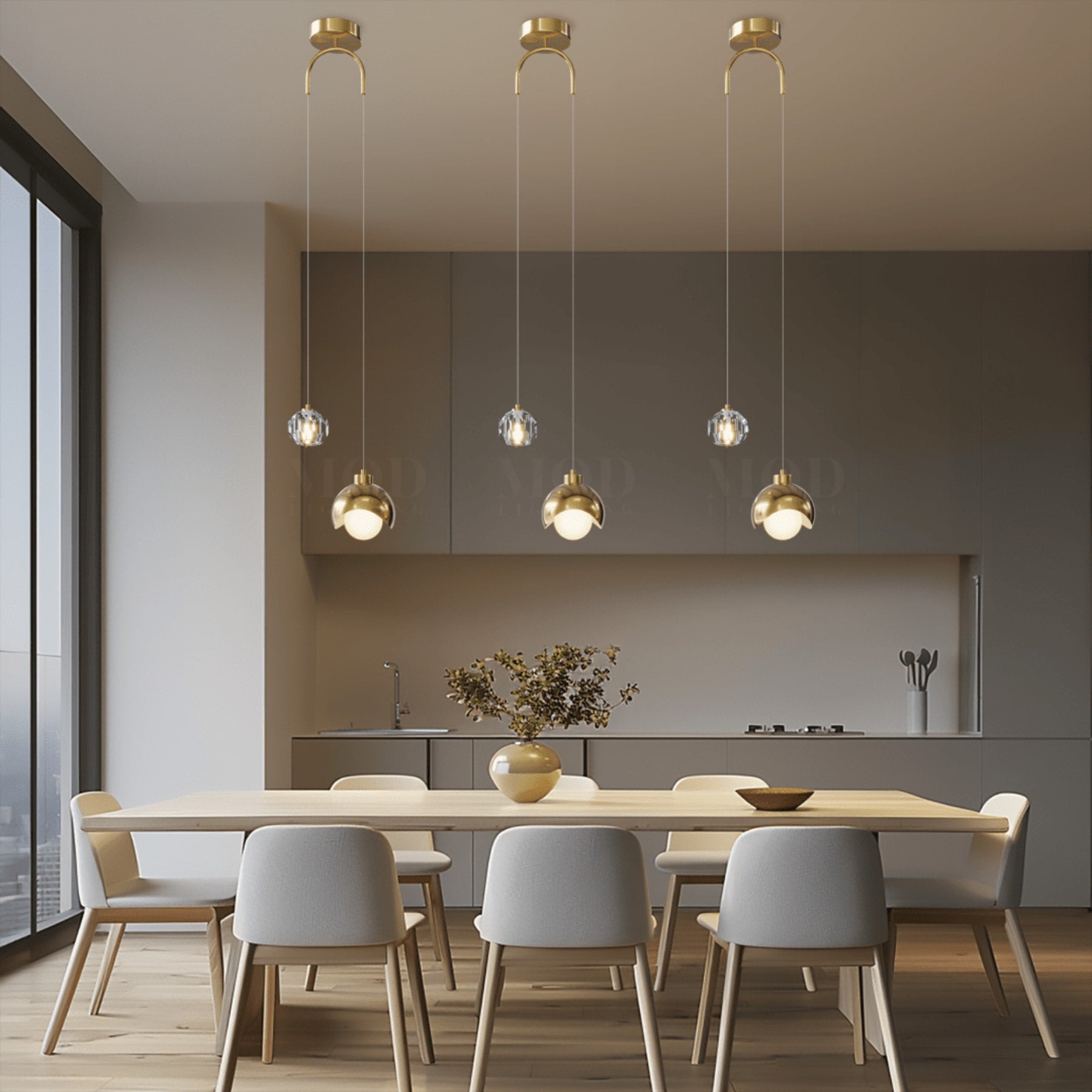 Modern Metal Pendant Light for Dining Room and Kitchen — Greenwich Home & Living