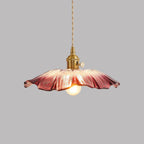 Retro Copper and Glass Pendant Light for Living Room — Greenwich Home & Living