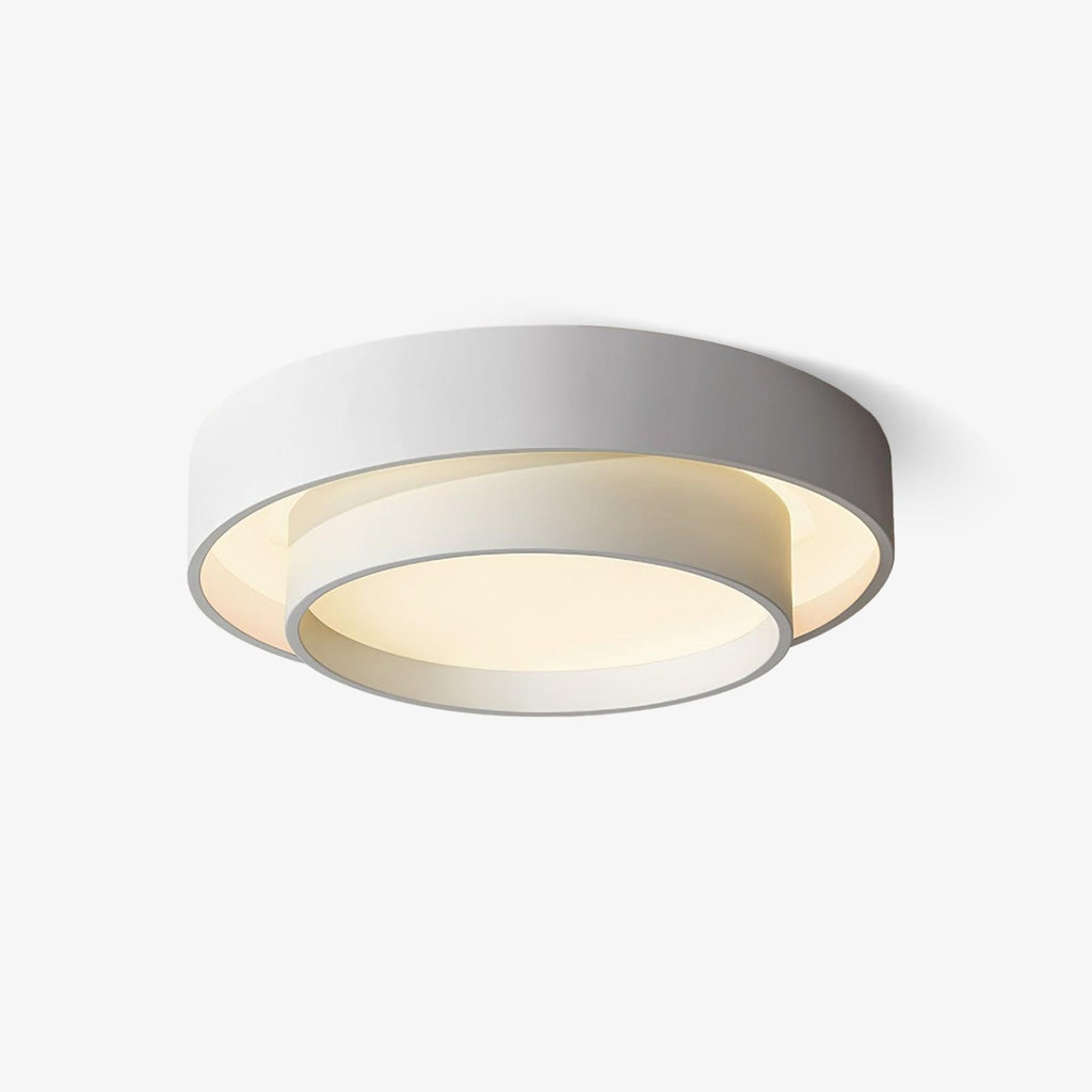 Minimalist Metal Flush Mount Ceiling Light With Bright Daylight LED — Greenwich Home & Living
