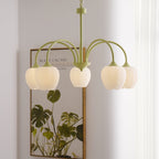 Retro Metal and Glass Chandelier With Selectable Color Light for Living and Dining Rooms — Greenwich Home & Living
