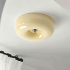 Retro Glass Flush Mount Ceiling Light With Selectable Color Temperature for Living Room — Greenwich Home & Living