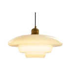 Retro Glass Pendant Light With Warm White Bulb Included for Dining Room — Greenwich Home & Living