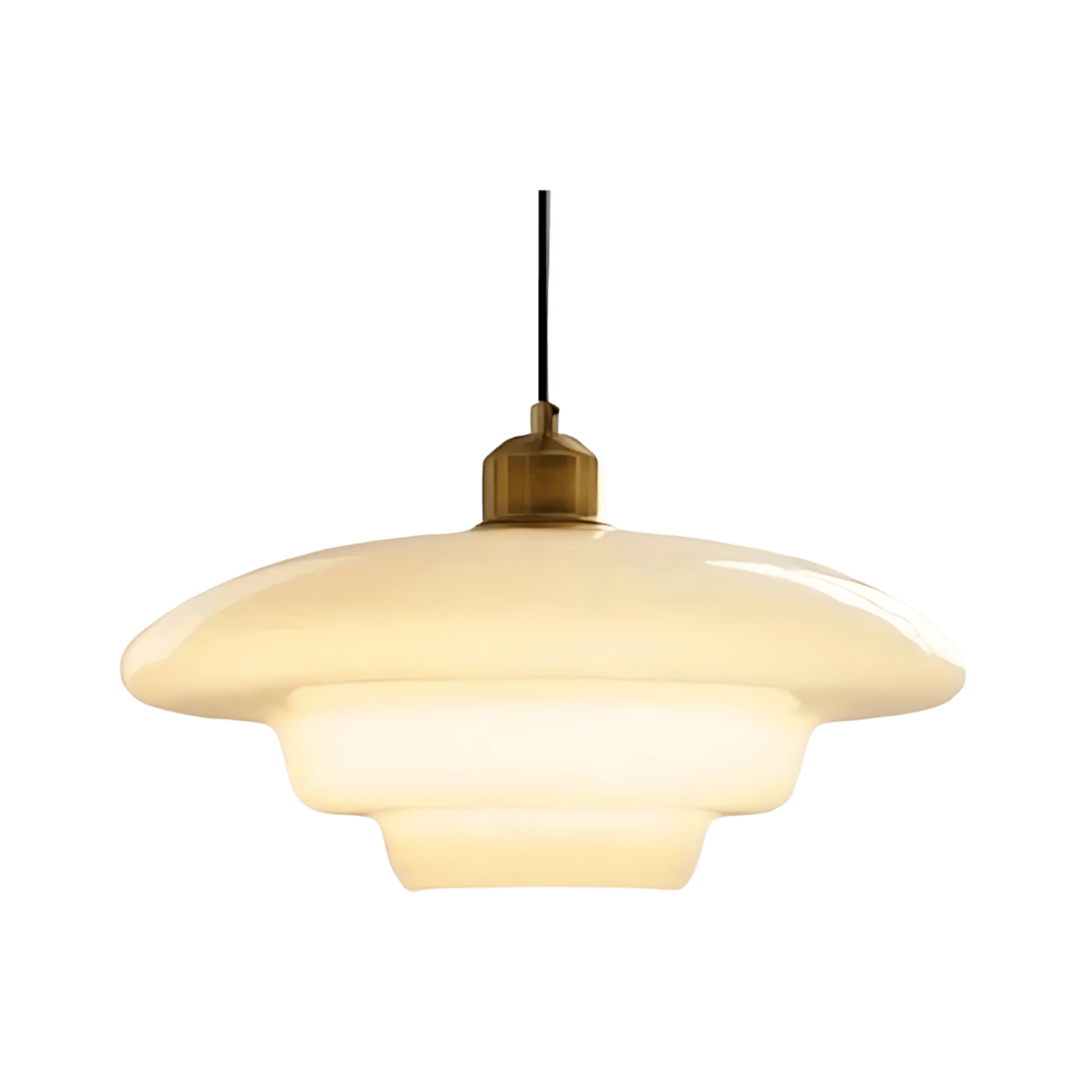 Retro Glass Pendant Light With Warm White Bulb Included for Dining Room — Greenwich Home & Living