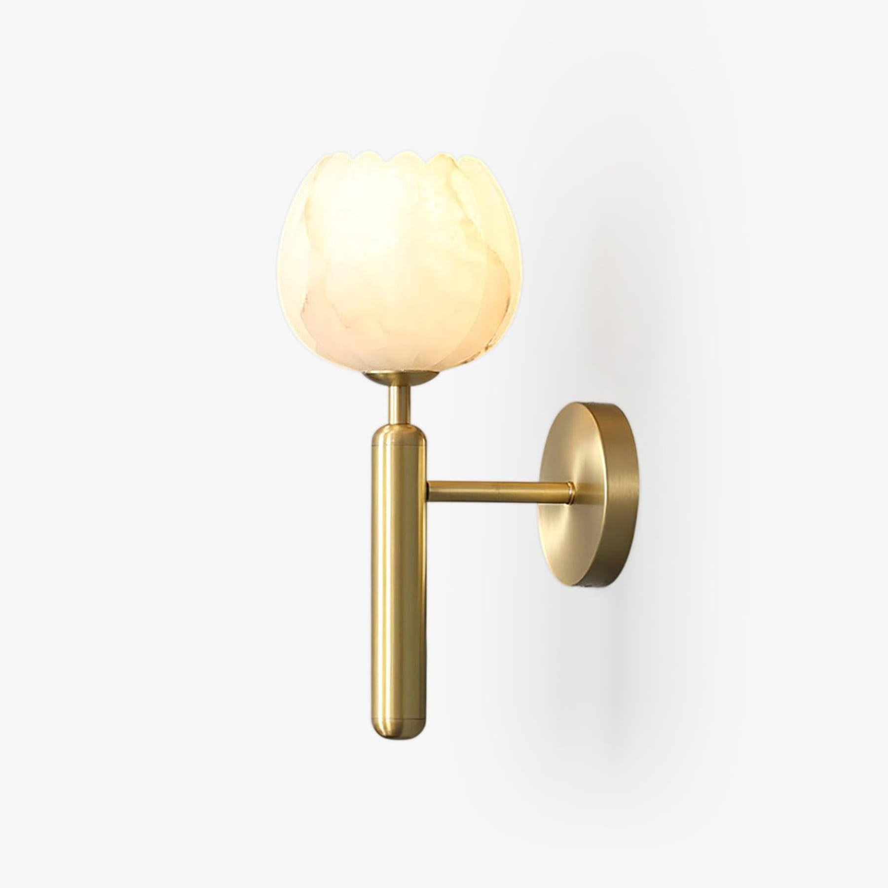 Contemporary Iron and Glass Wall Light With Dual Color Temperature — Greenwich Home & Living