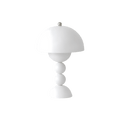 Modern Matte Metal Table Lamp for Living Room and Bedroom in White — Greenwich Home & Living