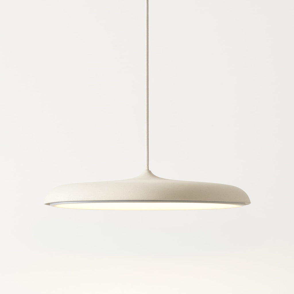 Minimalist Ironwork Pendant Light With Warm White Glow for Dining Room in White — Greenwich Home & Living