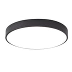 Minimalist Metal Flush Mount Ceiling Light With Tri-Color Dimming in Black — Greenwich Home & Living