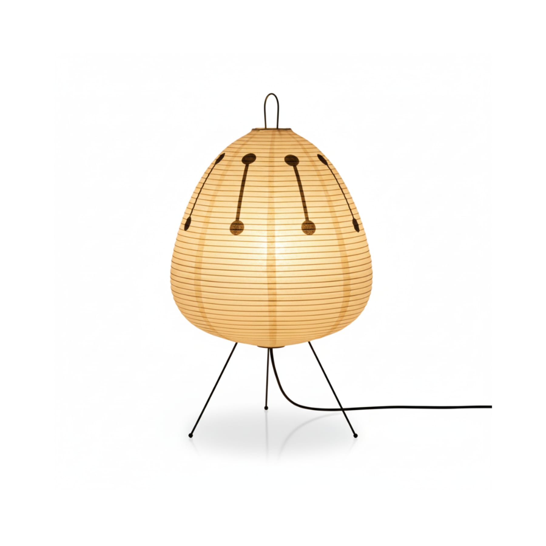Minimalist Rice Paper Floor Lamp With Tri-Color Light for Living Room in Orange — Greenwich Home & Living
