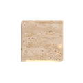 Minimalist Travertine Stone Square Wall Light With Warm LED Glow in Warm White — Greenwich Home & Living