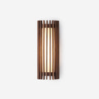 Contemporary Acrylic and Wood Wall Light With Tri-Color Lighting — Greenwich Home & Living