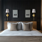 Transitional Aluminum Wall Light With Rechargeable Remote-Control Bulb — Greenwich Home & Living