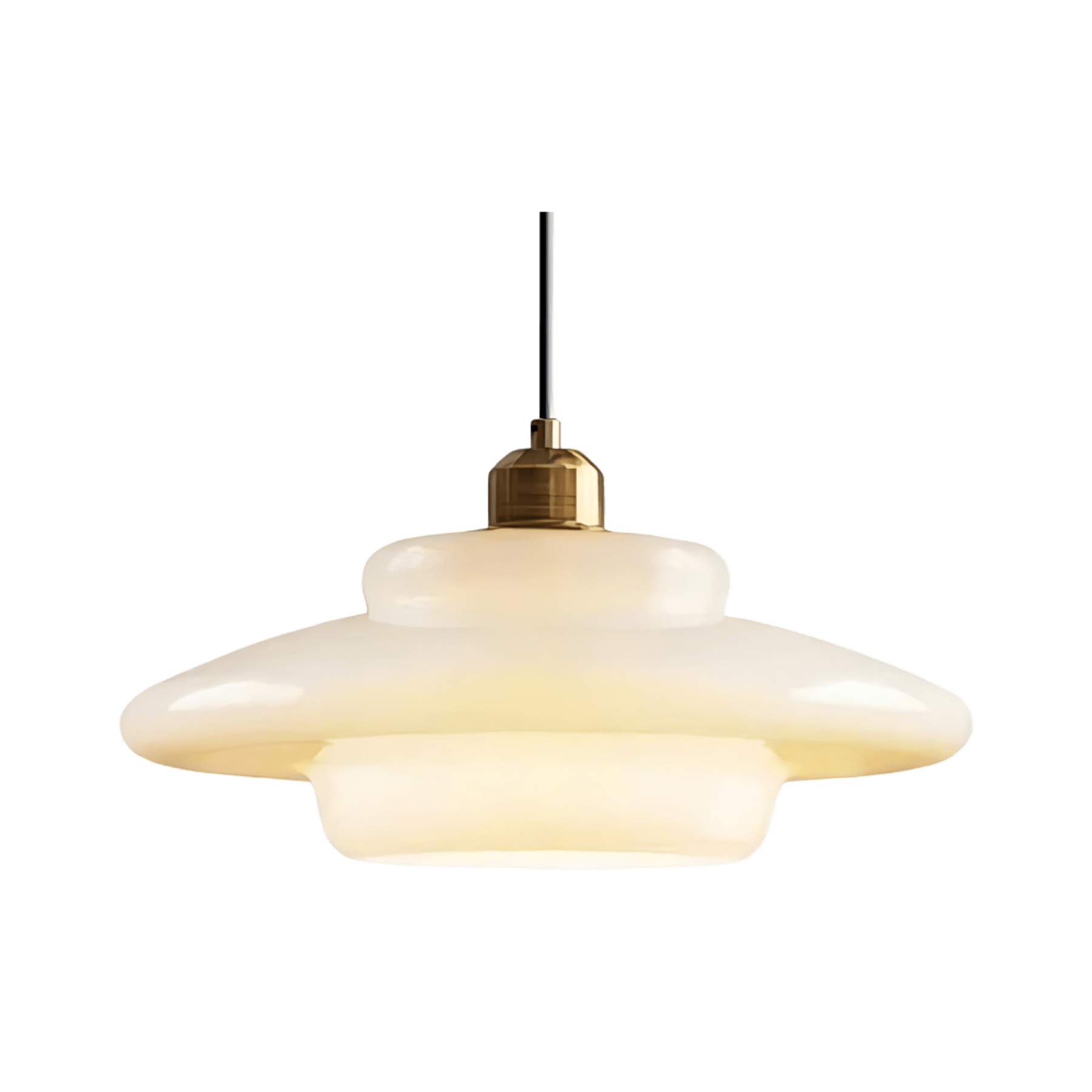 Retro Glass Pendant Light With Warm White Bulb Included for Dining Room — Greenwich Home & Living