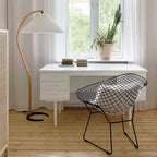 Scandinavian Wood Floor Lamp With Fabric Shade for Living Room — Greenwich Home & Living