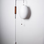 Modern Silk and Walnut Wood Wall Light for Bedroom and Living Room — Greenwich Home & Living
