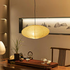 Bohemian Rattan Pendant Light With Xuan Paper Shade for Living Room — Greenwich Home & Living
