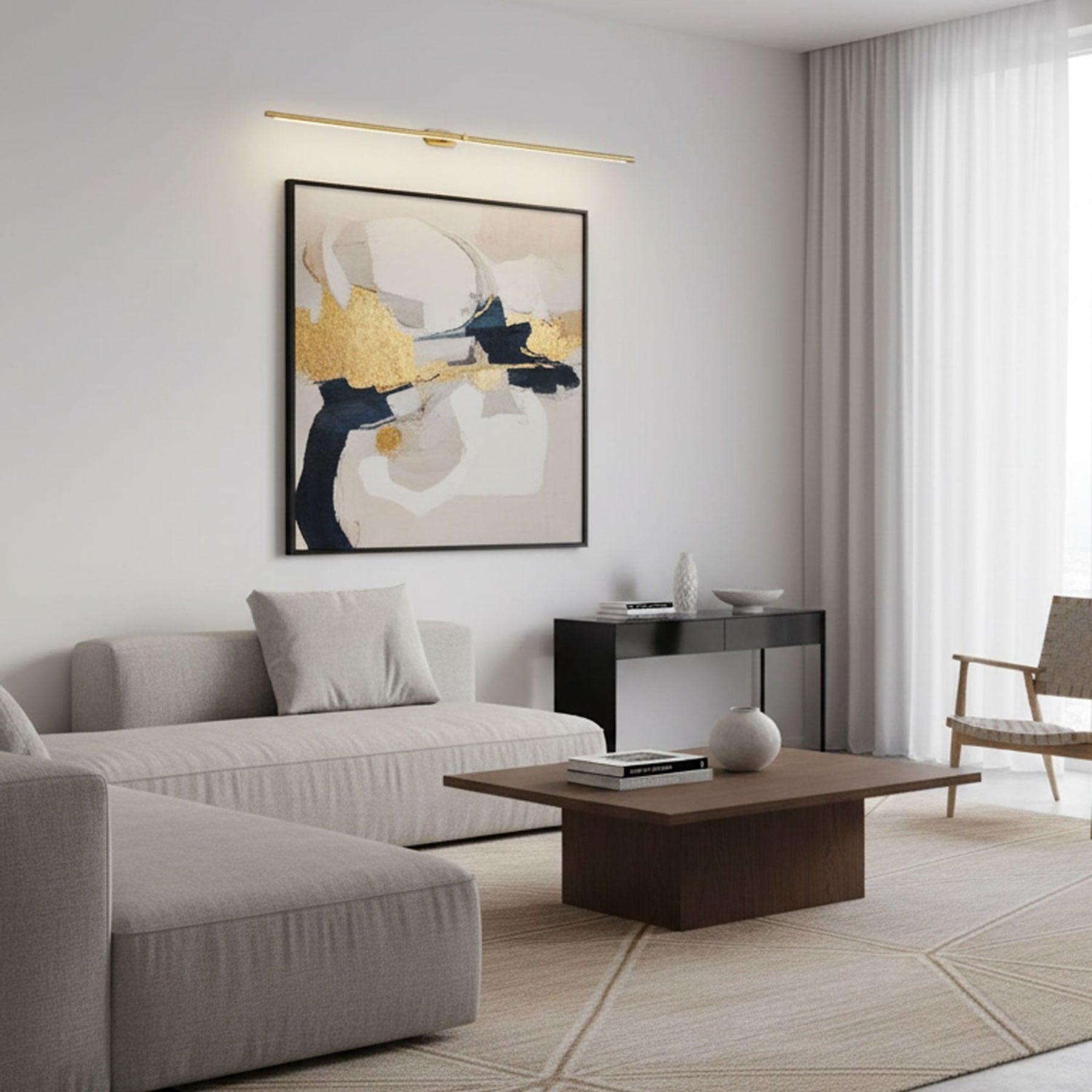 Minimalist Metal Wall Light With Adjustable Color Temperature — Greenwich Home & Living