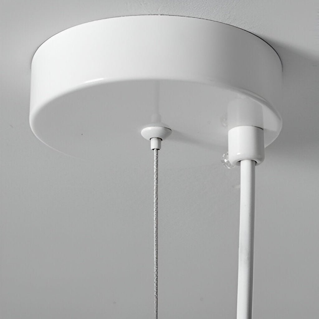 Minimalist Resin Pendant Light With Selectable Light Colors for Living Room — Greenwich Home & Living