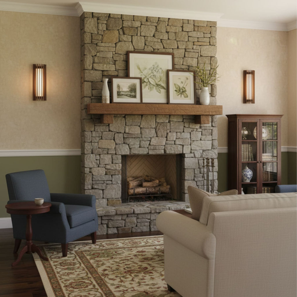 Contemporary Acrylic and Wood Wall Light With Tri-Color Lighting — Greenwich Home & Living