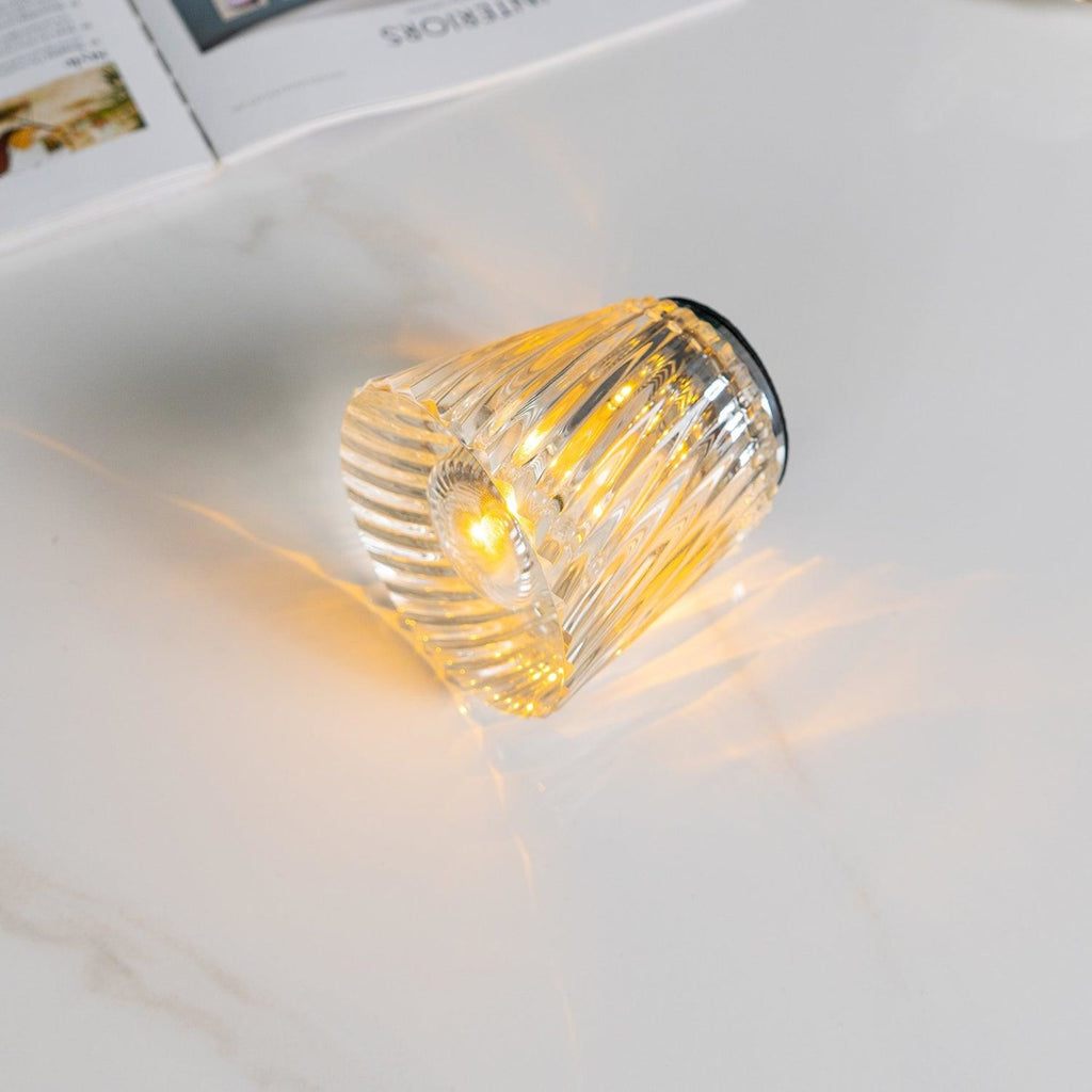 Modern Crystal Table Lamp With Warm Glow For Living Room and Bedroom — Greenwich Home & Living