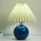 Contemporary Ceramic Table Lamp With Fabric Shade for Living Room — Greenwich Home & Living