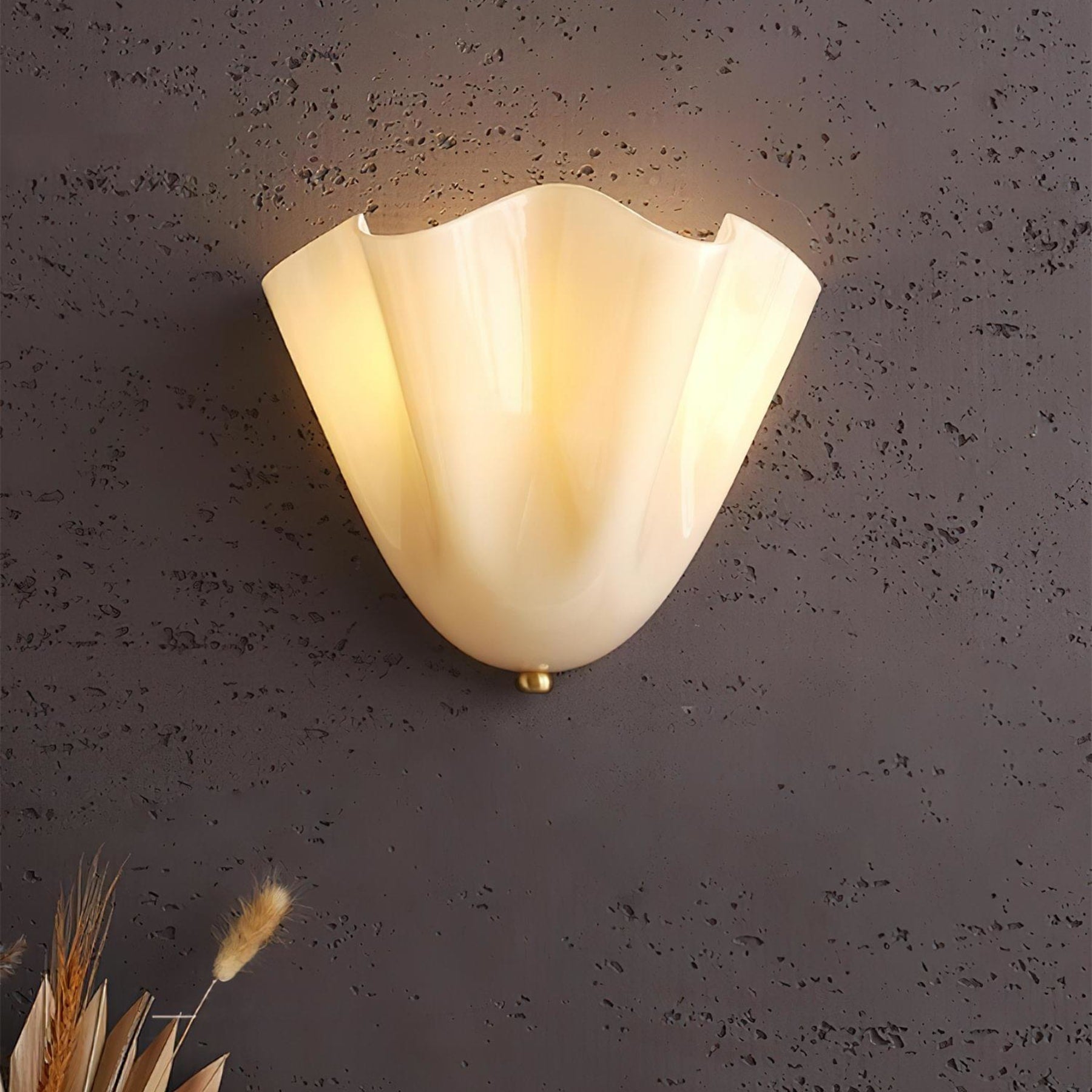 Retro Glass Wall Light With Warm Glow for Living Room and Hallway — Greenwich Home & Living