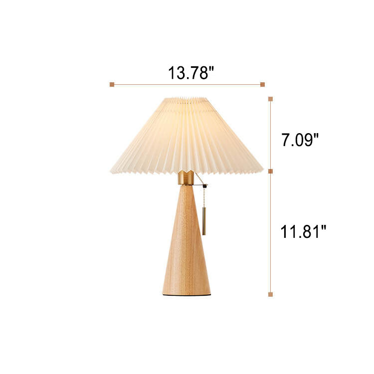 Retro Bamboo-Wood Table Lamp With Warm LED Glow for Living Room — Greenwich Home & Living