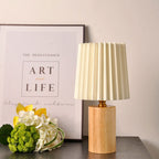 Modern Wood Table Lamp With Warm LED Glow — Greenwich Home & Living