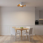 Scandinavian Resin Ceiling Light With Three-Color Light for Living Room — Greenwich Home & Living