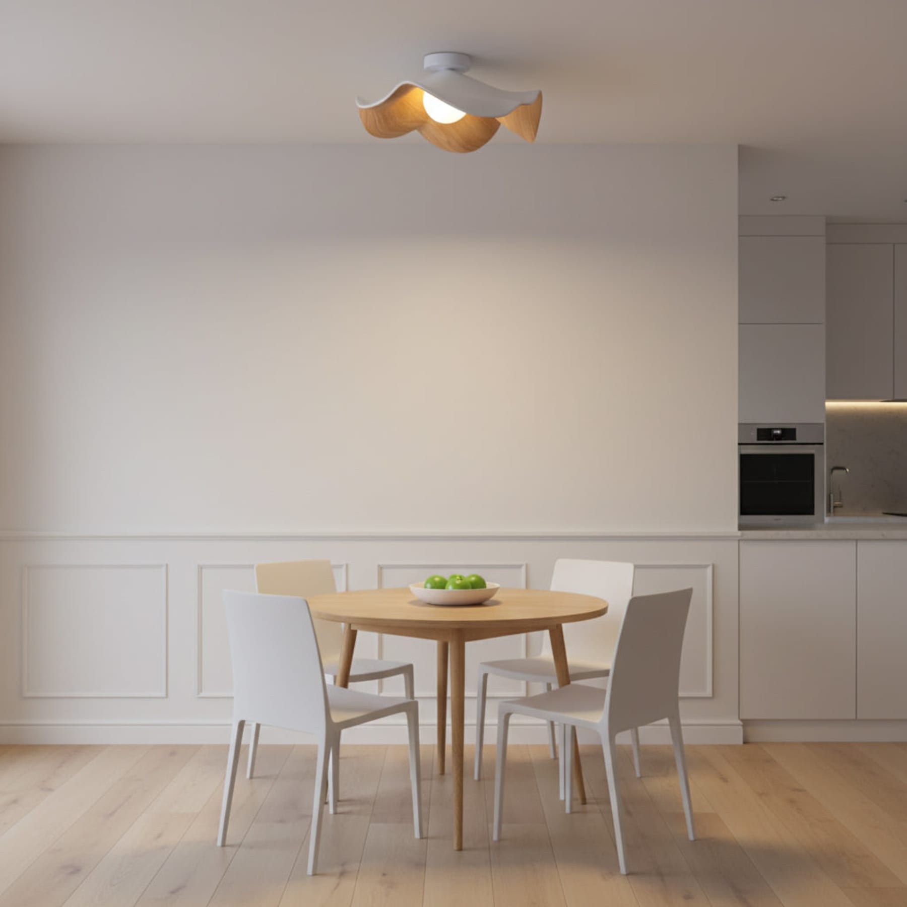 Scandinavian Resin Ceiling Light With Three-Color Light for Living Room — Greenwich Home & Living