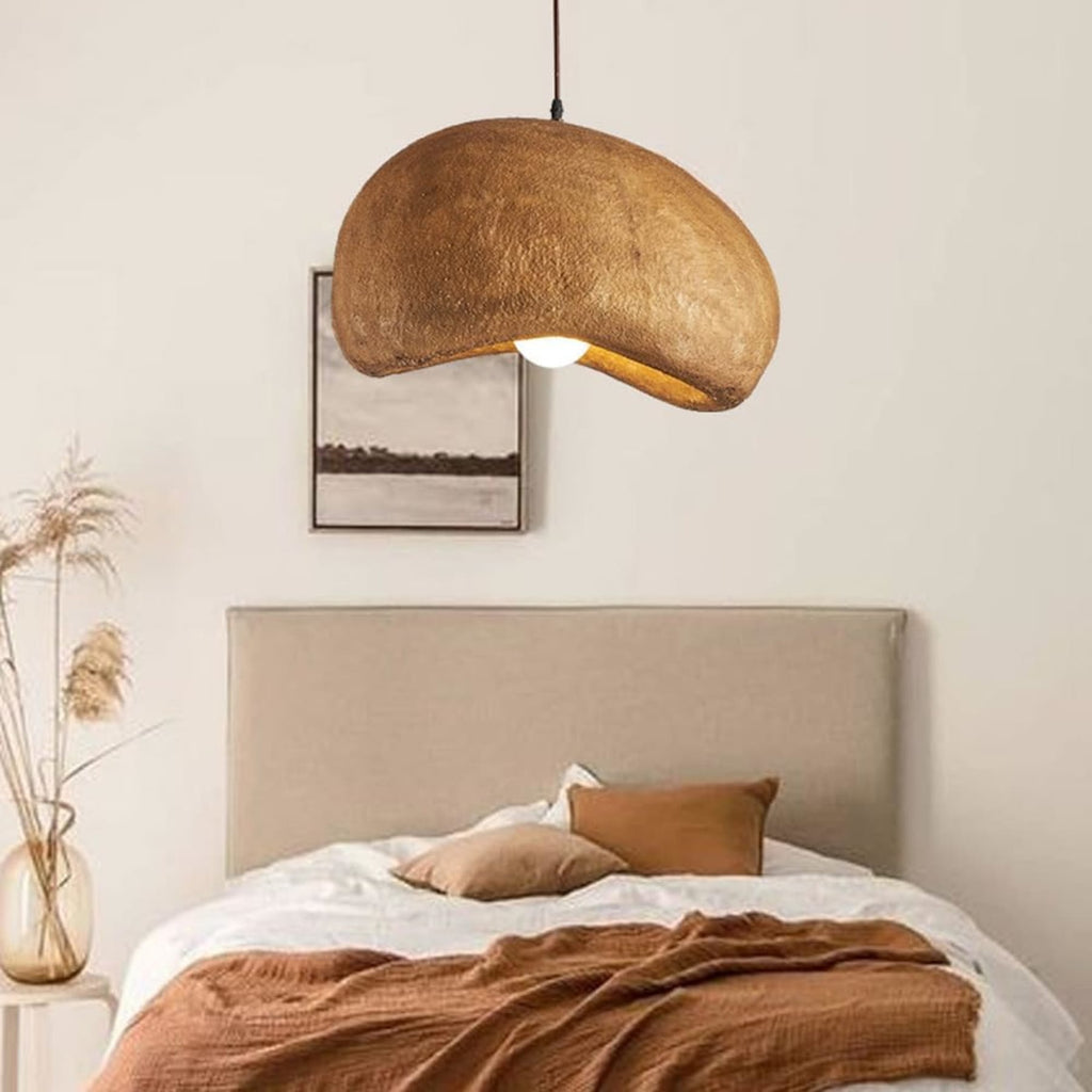 Rustic Resin Pendant Light With Tri-Color Light for Dining Room — Greenwich Home & Living