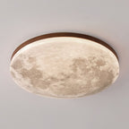 Modern Wood Flush Mount Ceiling Light With Selectable White Light — Greenwich Home & Living